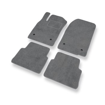 Alfombrillas de Velour adecuadas para Opel Vectra C Caravan, Hatchback, Berlina (2002-2008) - alfombras para coche - Premium color gris