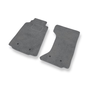 Alfombrillas de Velour adecuadas para Mazda MX-5 III Roadster (2005-2015) - alfombras para coche - Premium color gris