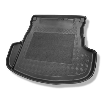 Alfombra para maletero adecuada para Mitsubishi Outlander III SUV (09.2012-10.2021) - Protector maletero - Alfombrilla maletero antideslizante - 5 plazas; parte inferior del maletero (con y sin subwoofer); no adecuado para versión Plug-in híbrida