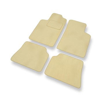 Alfombrillas de Velour adecuadas para Renault Megane I Coupé, Sport Tourer, Hatchback, Cabrio, Berlina (1995-2002) - alfombras para coche - Premium color beige