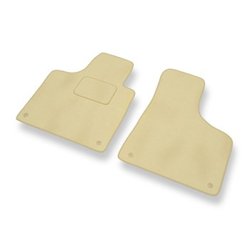 Alfombrillas de Velour adecuadas para Audi A3 II 8P Hatchback, Cabrio, Sportback (2003-2012) - alfombras para coche - Premium color beige