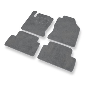 Alfombrillas de Velour adecuadas para Ford Focus I Hatchback, Familiar, Berlina (1998-2005) - alfombras para coche - Premium color gris
