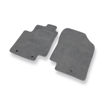 Alfombrillas de Velour adecuadas para Hyundai i20 I Hatchback, Berlina (2008-2014) - alfombras para coche - Premium color gris