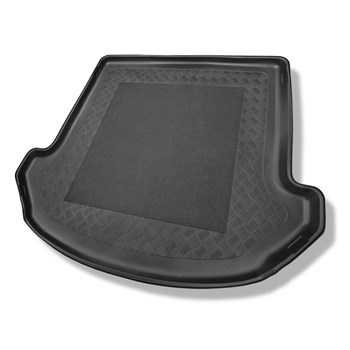 Alfombra para maletero adecuada para Hyundai Santa Fe III DM SUV (09.2012-07.2018) - Protector maletero - Alfombrilla maletero antideslizante - 7 plazas; 3a fila abatible