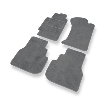 Alfombrillas de Velour adecuadas para Subaru Legacy III Familiar, Berlina (1998-2003) - alfombras para coche - Premium color gris