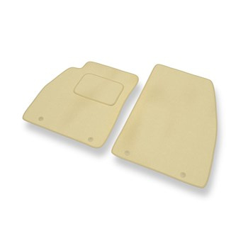 Alfombrillas de Velour adecuadas para Saab 9-5 II Berlina, SportCombi (2010-2012) - alfombras para coche - Premium color beige