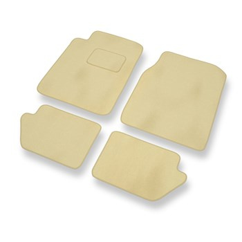 Alfombrillas de Velour adecuadas para Chrysler Sebring II (2001-2006) - alfombras para coche - Premium color beige