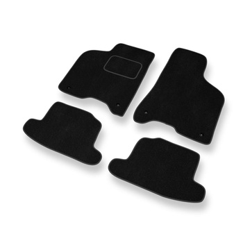Alfombrillas de Velour adecuadas para Seat Arosa I, II Hatchback (1997-2004) - alfombras para coche - Premium color negro