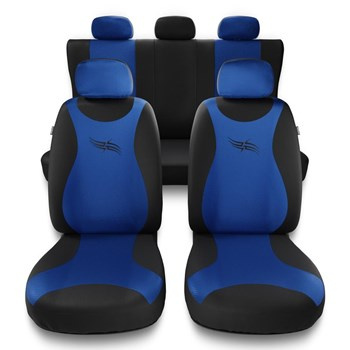 Fundas universales para asientos de coche para Alfa Romeo MiTo (2008-2018) - TR-BL