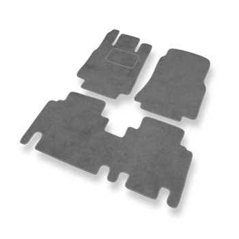 Alfombrillas de Velour adecuadas para Mercedes-Benz Vaneo Furgoneta (2001-2005) - alfombras para coche - Premium color gris