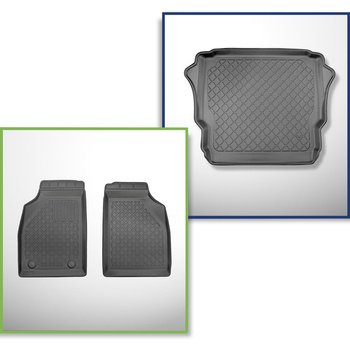 Conjunto de alfombrilla para maletero y alfombrillas para el interior del coche TPE para: Ligier JS60 SUV (09.2020-....)