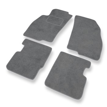 Alfombrillas de Velour adecuadas para Fiat Punto IV Hatchback (2012-2018) - alfombras para coche - Premium color gris