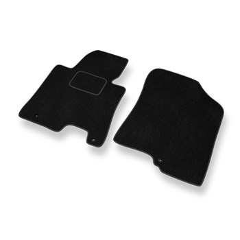 Alfombrillas de Velour adecuadas para Kia Ceed II (2012-2018) - alfombras para coche - Premium color negro
