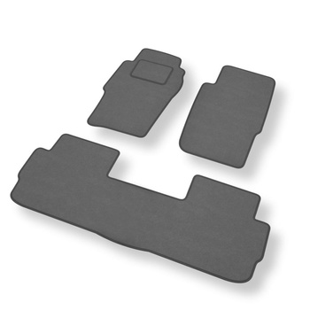 Alfombrillas de Velour adecuadas para Nissan Patrol GR SUV (1998-2010) 5 puertas - alfombras para coche - Premium color gris