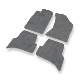 Alfombrillas de Velour adecuadas para Toyota 4Runner IV SUV (2003-2023) - alfombras para coche - Premium color gris