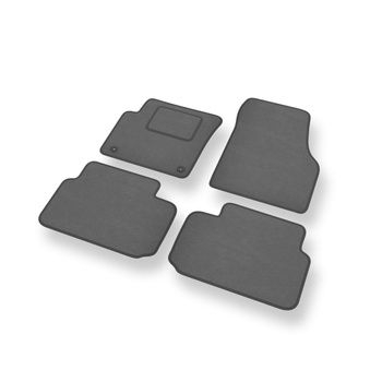 Alfombrillas de Velour adecuadas para Land Rover Discovery Sport SUV (2014-....) - alfombras para coche - Premium color gris