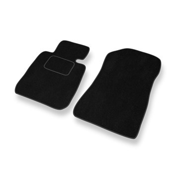 Alfombrillas de Velour adecuadas para BMW 1 E81/E87 Coupé, Hatchback (2004-2013) - alfombras para coche - Premium color negro