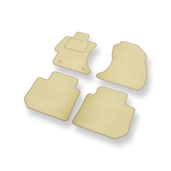 Alfombrillas de Velour adecuadas para Subaru Levorg Familiar (2015-2018) - alfombras para coche - Premium color beige