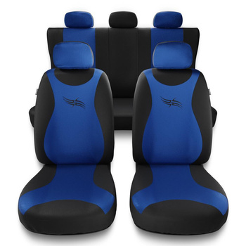Fundas universales para asientos de coche para Nissan Pixo (2008-2013) - TR-BL