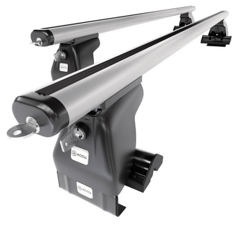 Portaequipajes de techo adecuadas para Mercedes-Benz Classe C W203 Berlina (2004-2006) - baca plata para coche - barras para techo de coche - sin puntos de montaje - aluminio