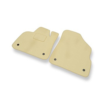 Alfombrillas de Velour adecuadas para Citroen DS5 Hatchback (2011-2015) - alfombras para coche - Premium color beige