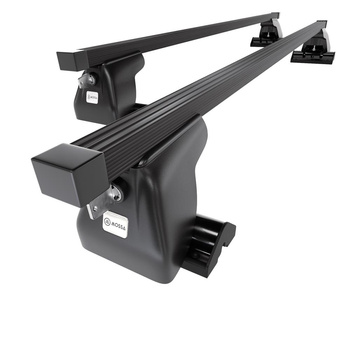 Portaequipajes de techo adecuadas para Citroen Xantia Familiar (1996-2001) - baca negra para coche - barras para techo de coche - perfil en T - acero