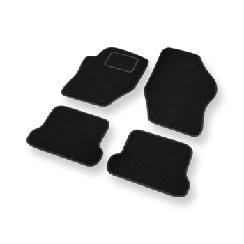 Alfombrillas de Velour adecuadas para Peugeot 308 CC Cabrio (2008-2014) - alfombras para coche - Premium color negro