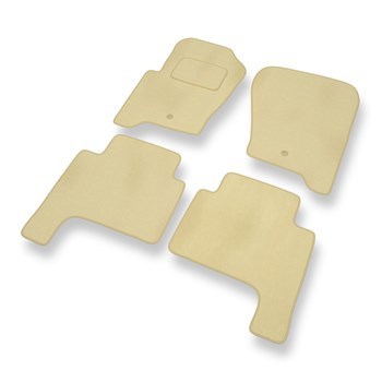 Alfombrillas de Velour adecuadas para Land Rover Range Rover Sport I SUV (2004-2013) - alfombras para coche - Premium color beige