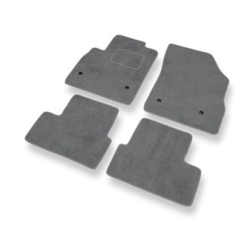 Alfombrillas de Velour adecuadas para Opel Astra K Hatchback, Sports Tourer (2015-2022) - alfombras para coche - Premium color gris