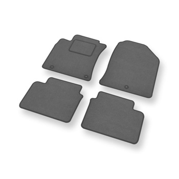 Alfombrillas de Velour adecuadas para Hyundai i30 III Hatchback, Wagon (2017-....) - alfombras para coche - Premium color gris