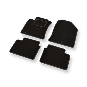 Alfombrillas de Velour adecuadas para Hyundai i30 III Hatchback, Wagon (2017-....) - alfombras para coche - Premium color negro