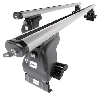 Portaequipajes de techo adecuadas para Audi A8 D3 Sedan (2003-2010) - baca plata para coche - barras para techo de coche - sin puntos de montaje - aluminio