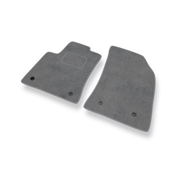 Alfombrillas de Velour adecuadas para Opel Crossland X SUV (2017-2021) - alfombras para coche - Premium color gris