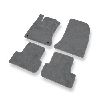 Alfombrillas de Velour adecuadas para Mercedes-Benz Classe A W176 Hatchback (2012-2017) - alfombras para coche - Premium color gris