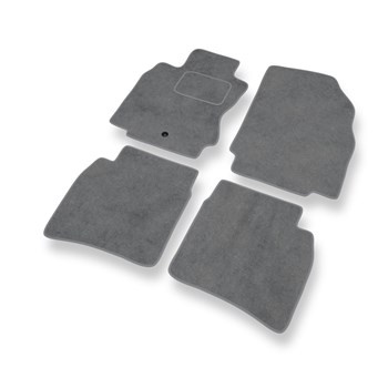 Alfombrillas de Velour adecuadas para Nissan Note E11 Monovolumen (2004-2013) - alfombras para coche - Premium color gris