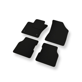 Alfombrillas de fieltro adecuadas para Jeep Compass II SUV (2016-....) - alfombras para coche - color negro