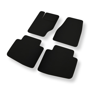 Alfombrillas de fieltro adecuadas para Jeep Commander I SUV (2006-2010) - alfombras para coche - color negro