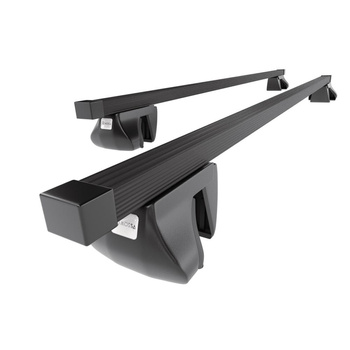 Portaequipajes de techo adecuadas para Nissan Terrano R20 mk II SUV (1993-2006) - baca negra para coche - barras para techo de coche - railing - acero