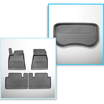 Conjunto de alfombrilla para maletero y alfombrillas para el interior del coche TPE para: Tesla Model 3 Berlina (2020-....) - maletero delantero; tracción a 2 y 4 ruedas