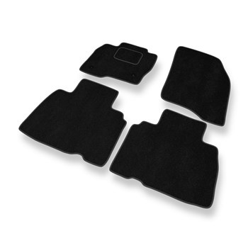 Alfombrillas de Velour adecuadas para Ford Edge SUV (2016-2020) - alfombras para coche - Premium color negro