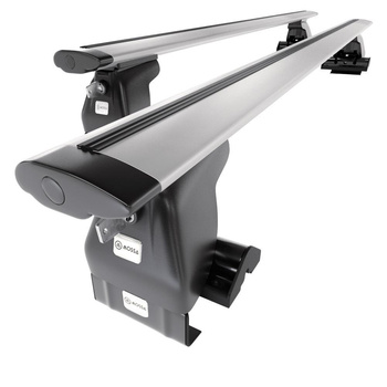 Portaequipajes de techo adecuadas para Honda Stream Monovolumen (2000-2006) - baca plata para coche - barras para techo de coche - sin puntos de montaje - aluminio