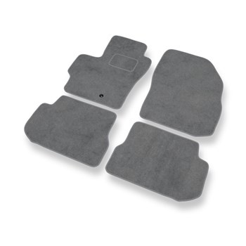 Alfombrillas de Velour adecuadas para Mazda 3 I Hatchback, Berlina (2003-2009) - alfombras para coche - Premium color gris