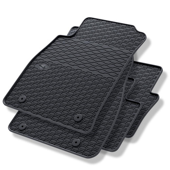 Alfombrillas de goma adecuadas para Opel Insignia I Liftback, Berlina, Sports Tourer (2008-2017) - alfombras para coche - negro - 4 unidades