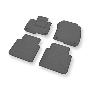 Alfombrillas de Velour adecuadas para Honda CR-V V SUV (2018-2023) - alfombras para coche - Premium color gris