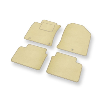 Alfombrillas de Velour adecuadas para Hyundai i30 III Hatchback, Wagon (2017-....) - alfombras para coche - Premium color beige