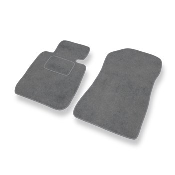 Alfombrillas de Velour adecuadas para BMW 1 E81/E87 Coupé, Hatchback (2004-2013) - alfombras para coche - Premium color gris
