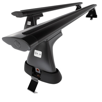 Portaequipajes de techo adecuadas para Skoda Fabia mk III Hatchback (2015-2021) - baca negra para coche - barras para techo de coche - sin puntos de montaje - aluminio