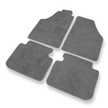 Alfombrillas de Velour adecuadas para Lancia Musa Monovolumen (2004-2011) - alfombras para coche - Premium color gris