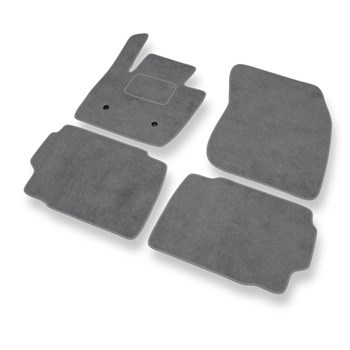 Alfombrillas de Velour adecuadas para Ford Mondeo V Hatchback, Familiar, Berlina (2014-2021) - alfombras para coche - Premium color gris