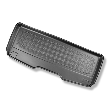 Alfombra para maletero adecuada para Volkswagen Multivan T7 Furgoneta (10.2021-....) - Protector maletero - Alfombrilla maletero antideslizante - distancia entre ejes corta; para detrás de la 3a fila de asientos; también versión eHybrid PHEV